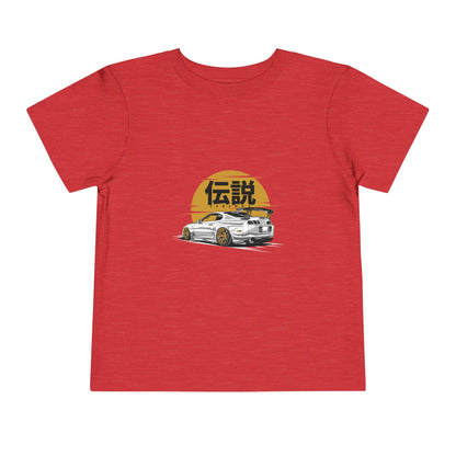 Toddler Racing Tee with Japanese Kanji Design - CreativeRino