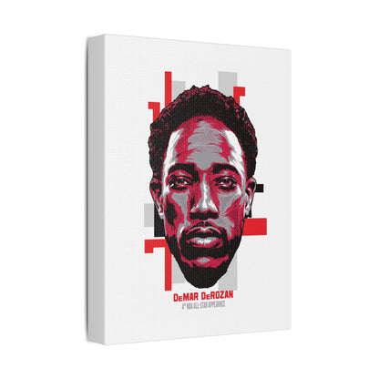 DeMar DeRozan NBA All-Star Satin Canvas Art - CreativeRino