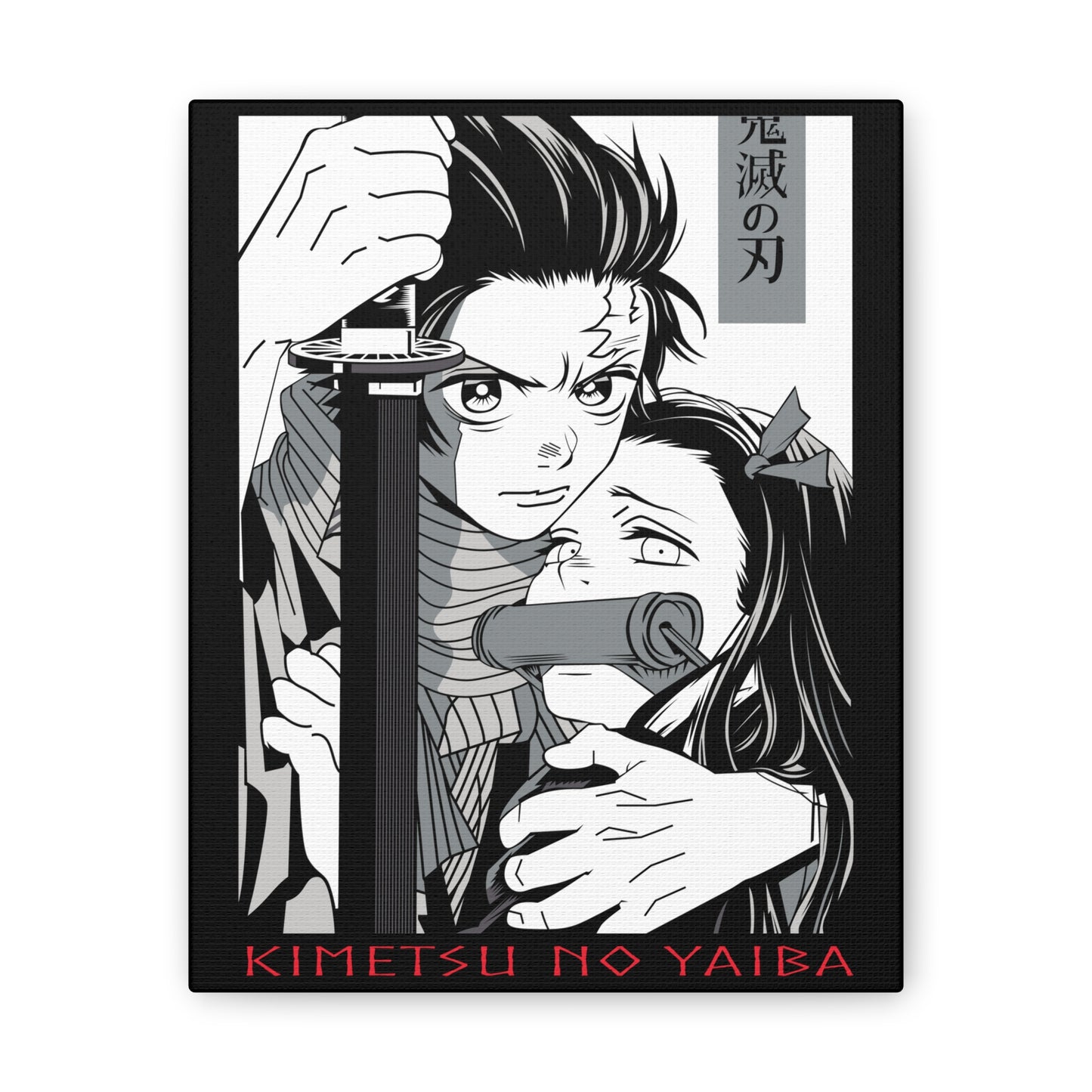 Kimetsu No Yaiba Canvas Art Print - Anime Wall Decor for Fans - CreativeRino