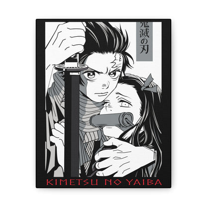 Kimetsu No Yaiba Canvas Art Print - Anime Wall Decor for Fans - CreativeRino
