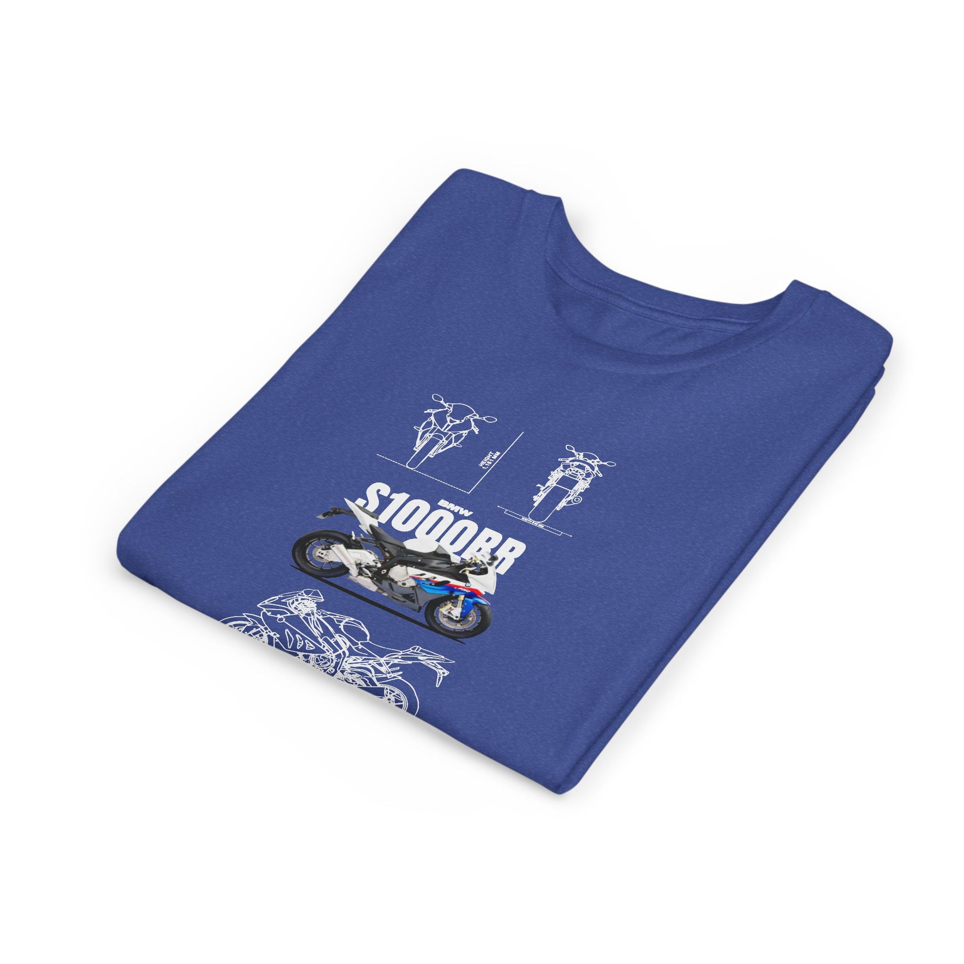 BMW S1000RR Youth Short Sleeve Tee - Cool Motorcycle Graphic T-Shirt - CreativeRino