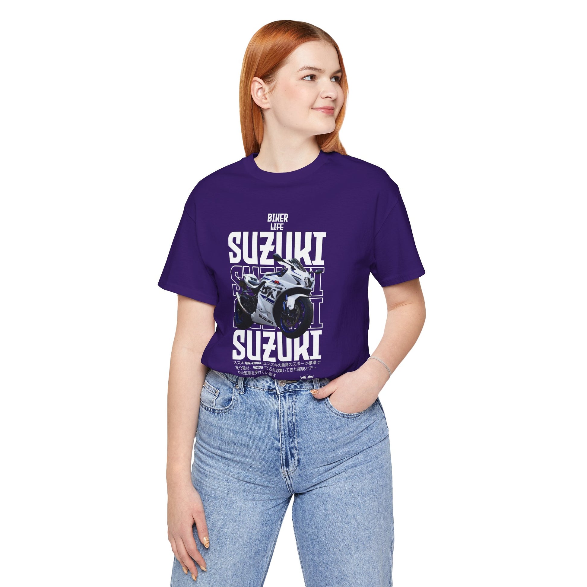 Biker Life Suzuki Unisex Short Sleeve Tee - Perfect T-shirt for Motorcycle Enthusiasts - CreativeRino