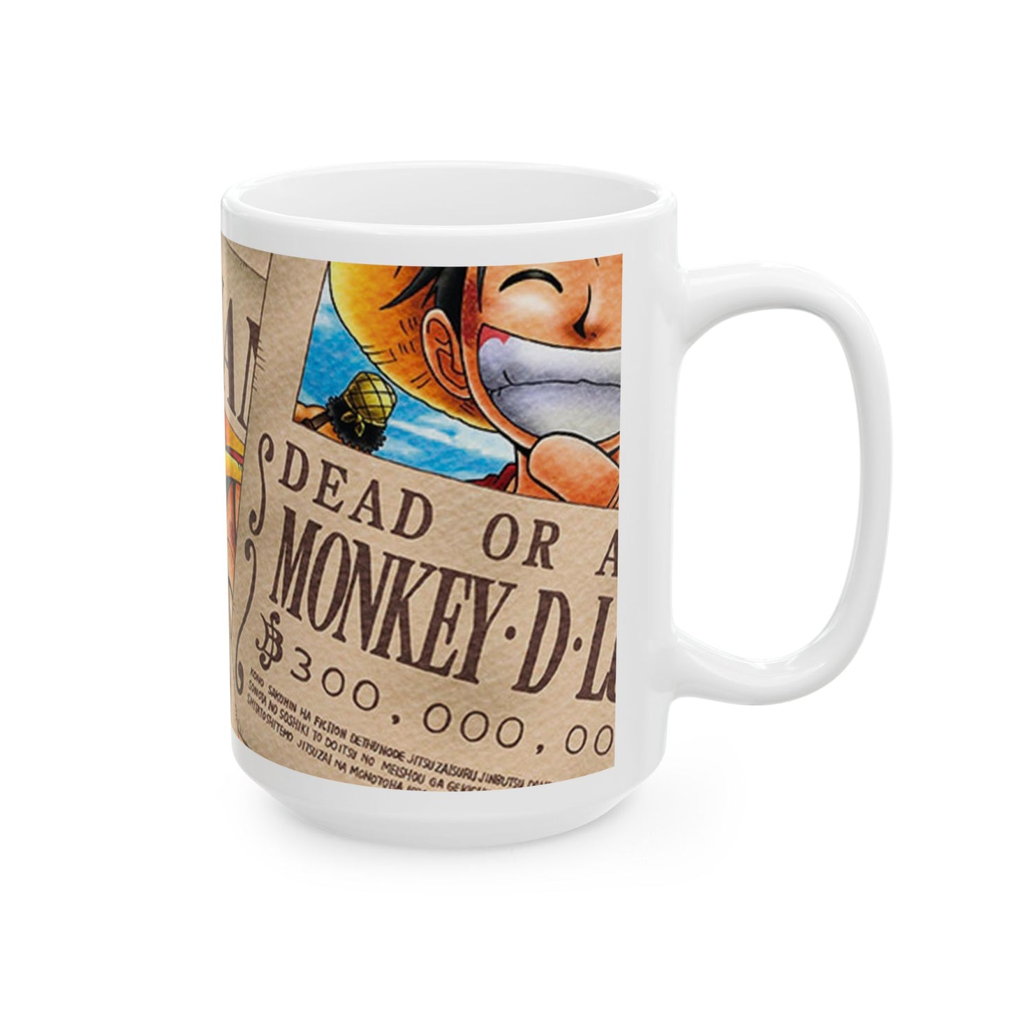 One Piece Mug - Fun Ceramic Coffee Cup for Anime Fans - CreativeRino