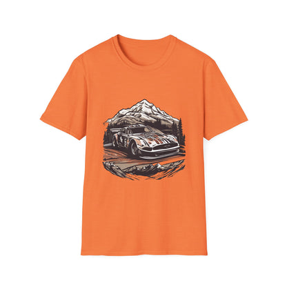 Vintage Rally Car Adventure Unisex T-Shirt - CreativeRino