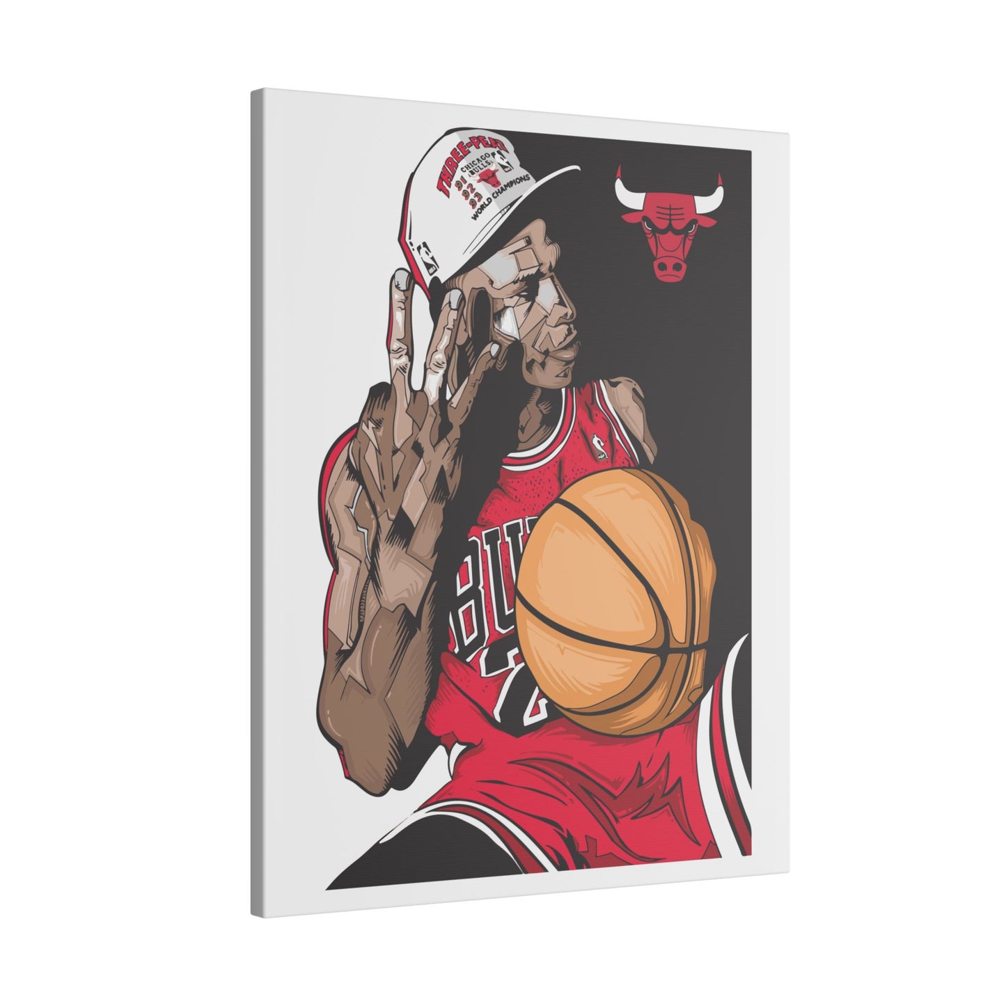 Michael Jordan Matte Canvas Wall Art Featuring Iconic Basketball Moments - CreativeRino