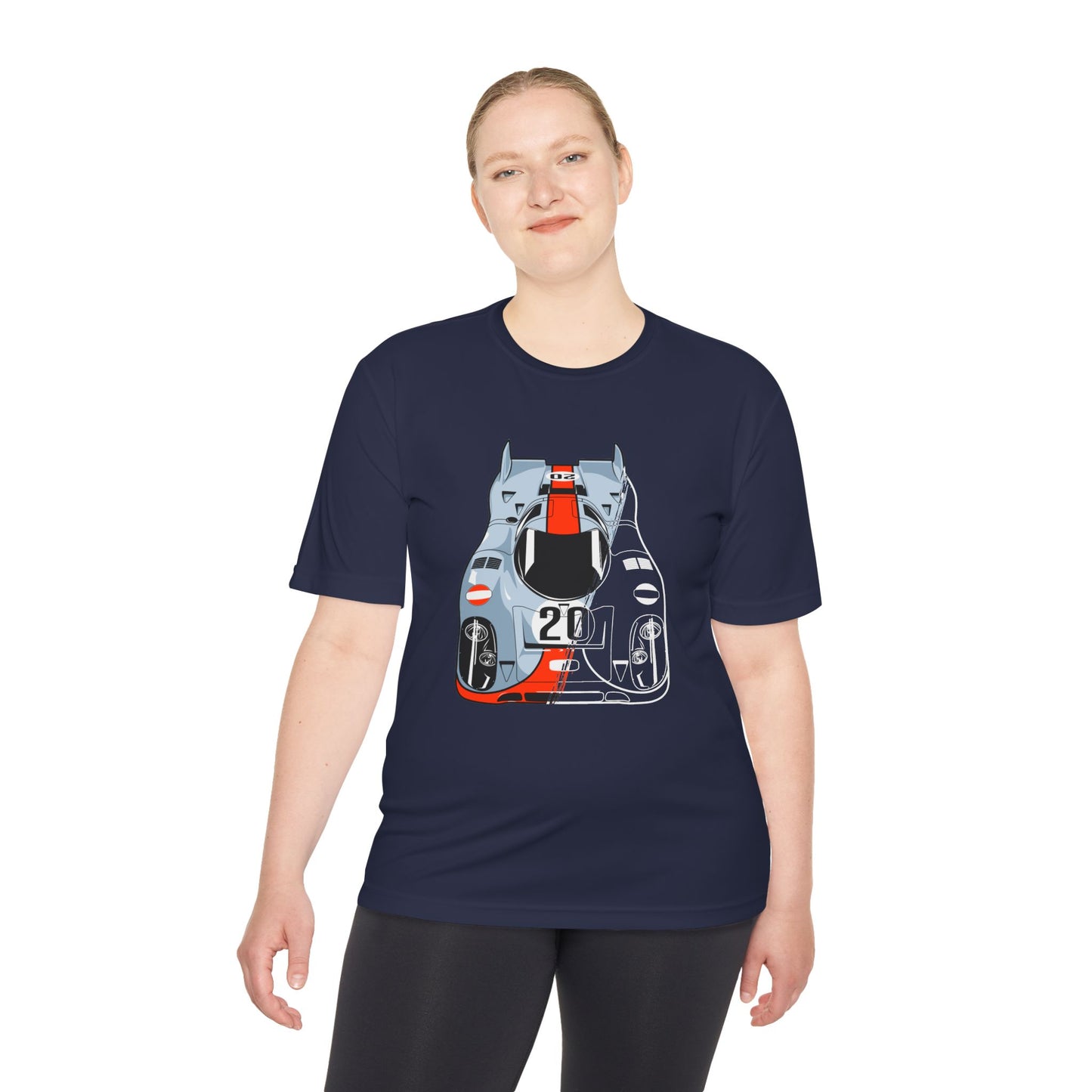 Racing Graphic Moisture Wicking Tee - Unisex Sportswear for Car Enthusiasts - CreativeRino