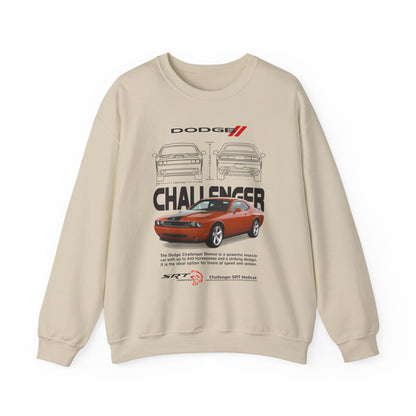 Dodge Challenger Unisex Heavy Blend™ Crewneck Sweatshirt - Retro Muscle Car Design - CreativeRino