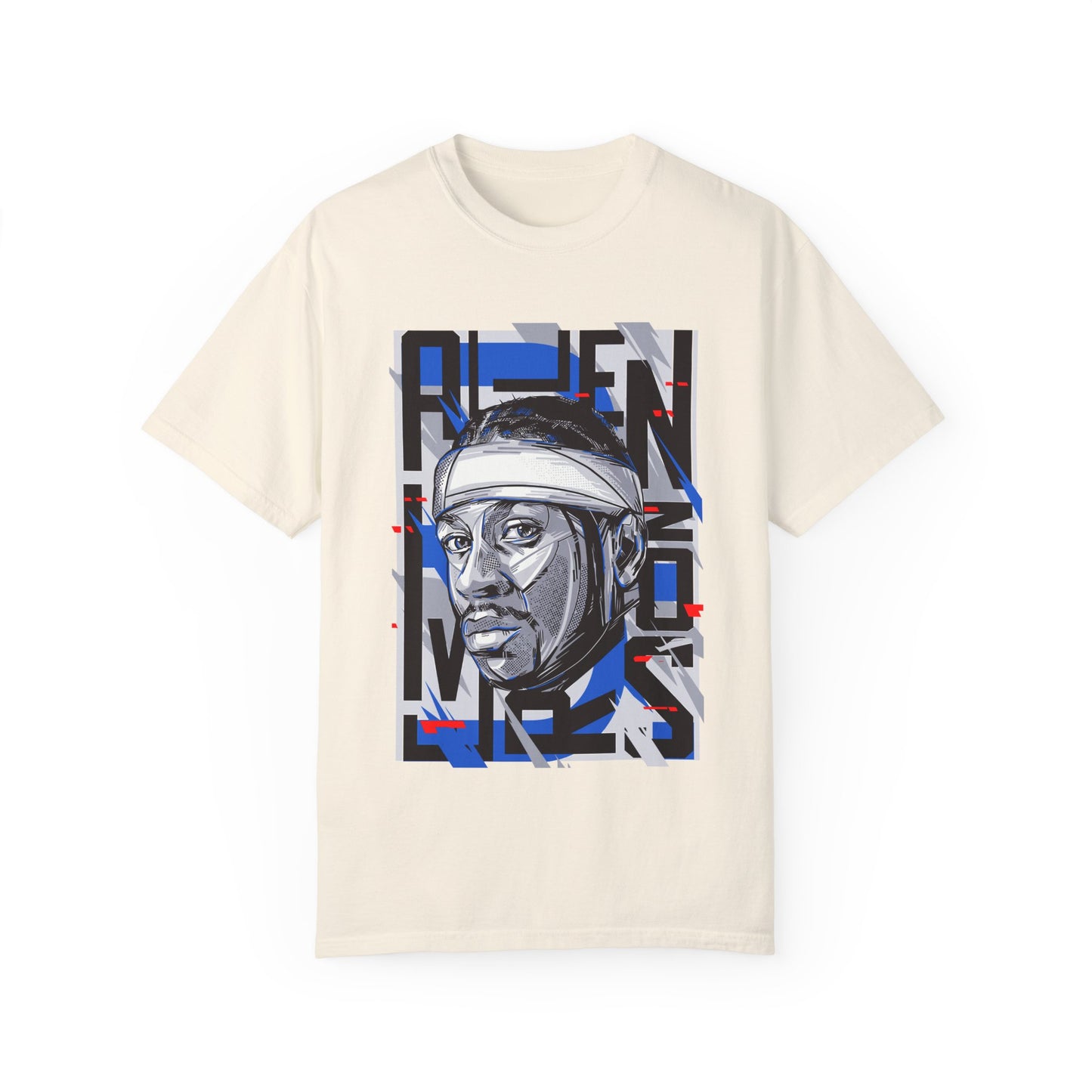 Allen Iverson Unisex Garment-Dyed T-shirt with Graphic Design | Perfect Tee for Sports Fans & Streetwear Enthusiasts - CreativeRino