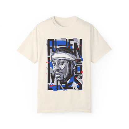 Allen Iverson Unisex Garment-Dyed T-shirt with Graphic Design | Perfect Tee for Sports Fans & Streetwear Enthusiasts - CreativeRino