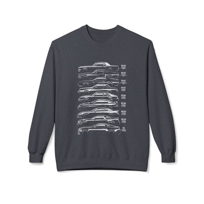 Luxury Car Graphics Unisex Fleece Crewneck Sweatshirt - CreativeRino
