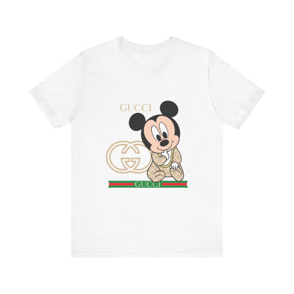 Mickey Mouse Gucci Tee - Unisex Short Sleeve T-shirt - CreativeRino