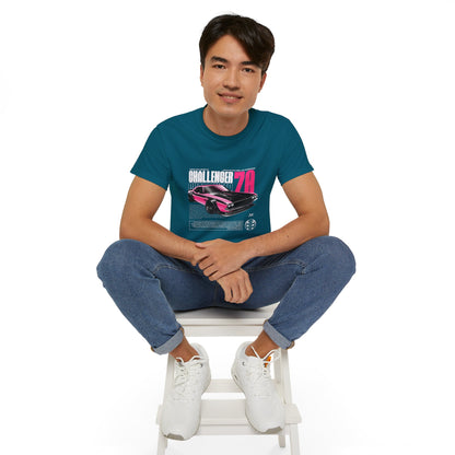 Vintage Challenger 70 Unisex Ultra Cotton Tee - Classic Muscle Car Shirt - CreativeRino