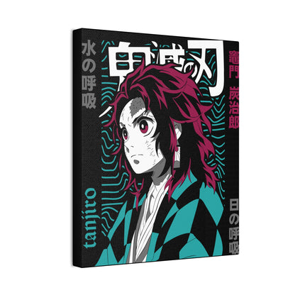 Anime Canvas Art Print - Demon Slayer Tamito Wall Decor - CreativeRino