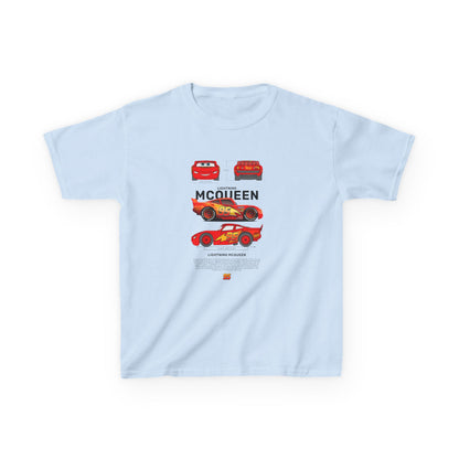 Lightning McQueen Kids Heavy Cotton Tee - Perfect T-shirt for Car Lovers and Birthday Gifts - CreativeRino