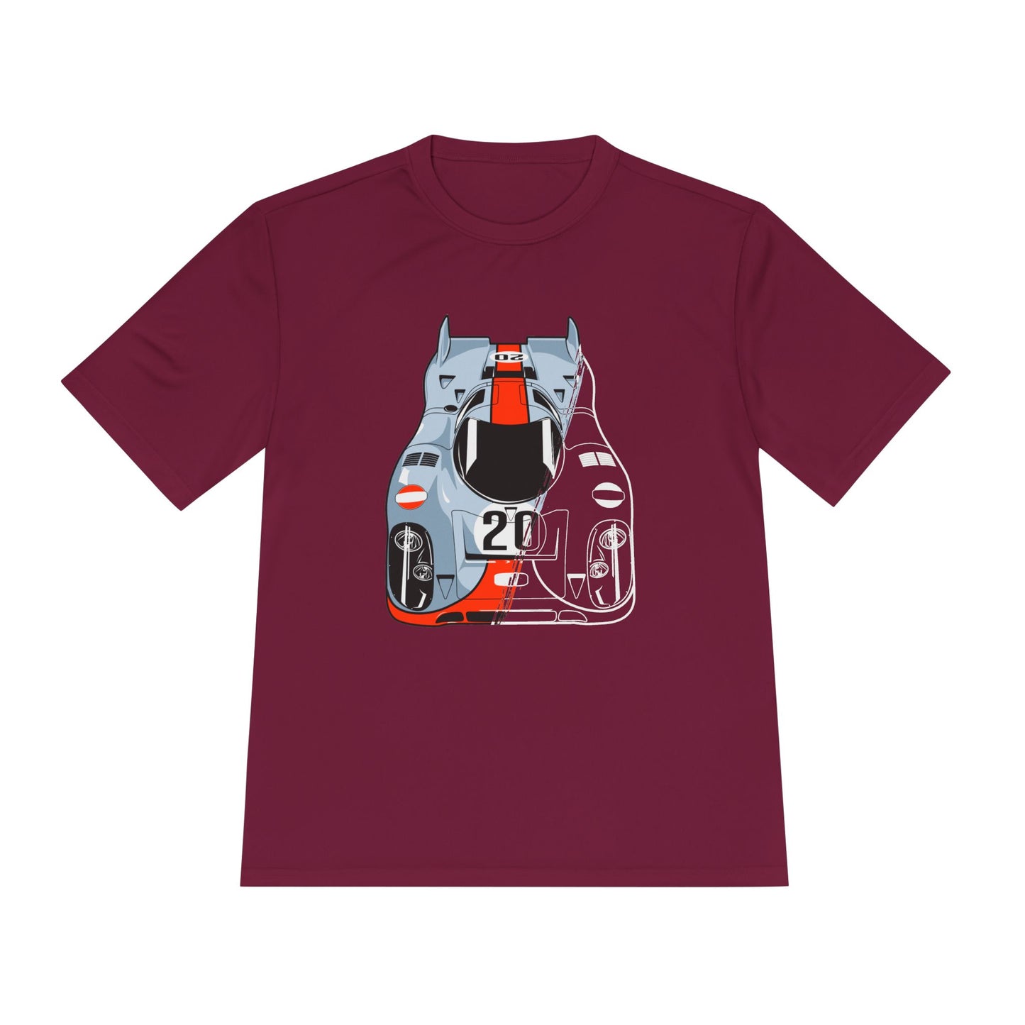 Racing Graphic Moisture Wicking Tee - Unisex Sportswear for Car Enthusiasts - CreativeRino