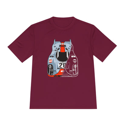 Racing Graphic Moisture Wicking Tee - Unisex Sportswear for Car Enthusiasts - CreativeRino