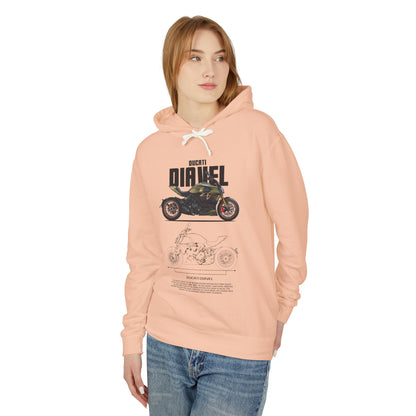 Ducati Diave Unisex Lightweight Hooded Sweatshirt - CreativeRino