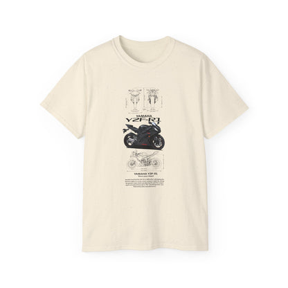 Yamaha YZF-R1 Unisex Ultra Cotton Tee - Perfect T-shirt for Riders - CreativeRino