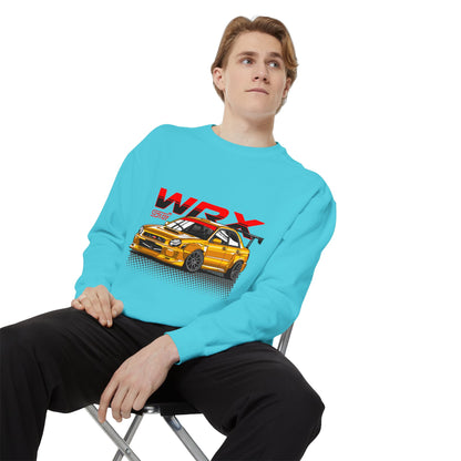 Gold Subaru WRX STI Car Unisex Sweatshirt | Car Enthusiast Apparel | Perfect for Gifts - CreativeRino