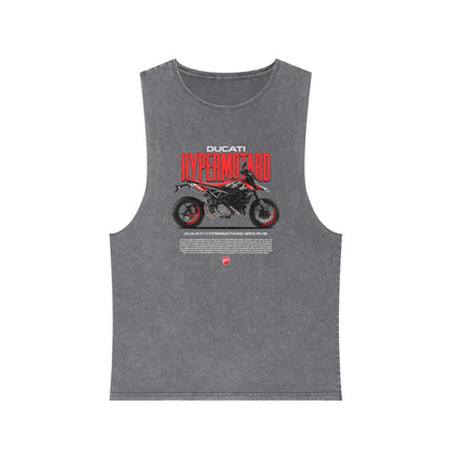 Ducati Hypermotard 950 Unisex Stonewash Tank Top - Stylish Motorcycle Apparel - CreativeRino