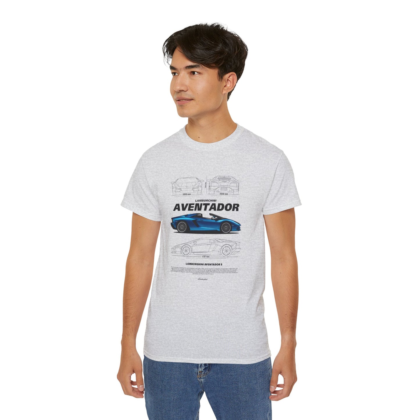 Aventador Sports Car Unisex Ultra Cotton Tee | Car T-shirt - CreativeRino