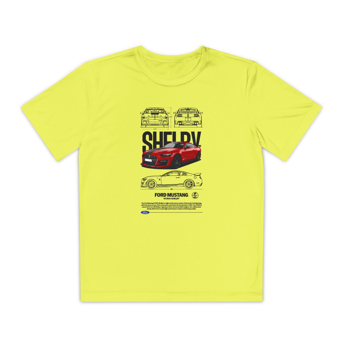 Ford Mustang Shelby Youth  Competition Tee | Car T-shirt - CreativeRino