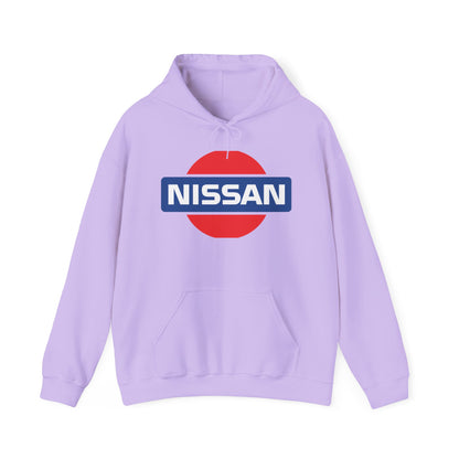 Nissan Logo Hoodie - Vintage Style Unisex Heavy Blend Sweatshirt - CreativeRino