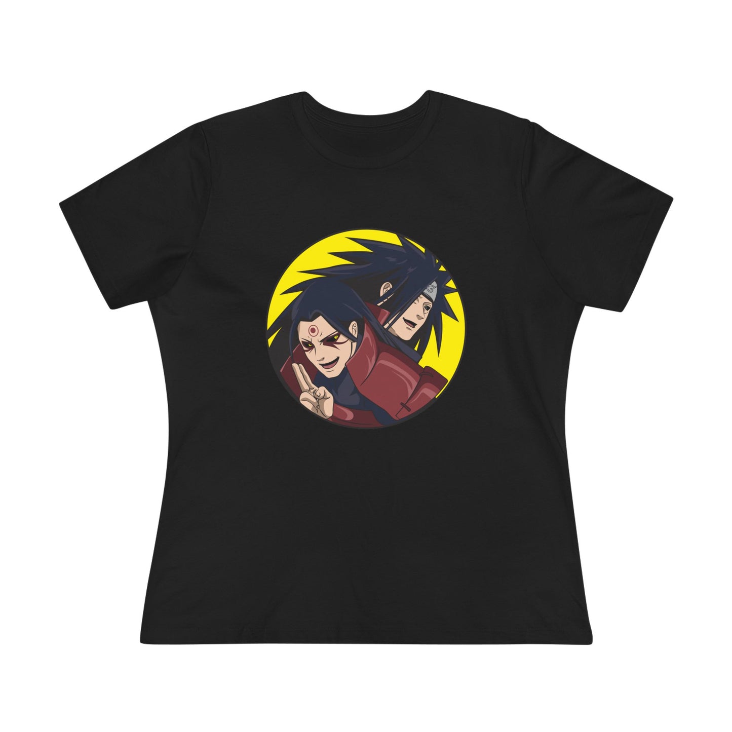 Retro Anime Women's Cotton Tee - Naruto Stylish, Fun, Perfect T-shirt for Fans! - CreativeRino