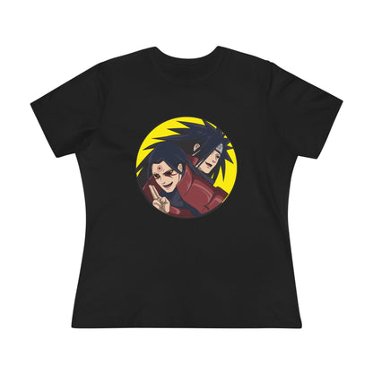 Retro Anime Women's Cotton Tee - Naruto Stylish, Fun, Perfect T-shirt for Fans! - CreativeRino