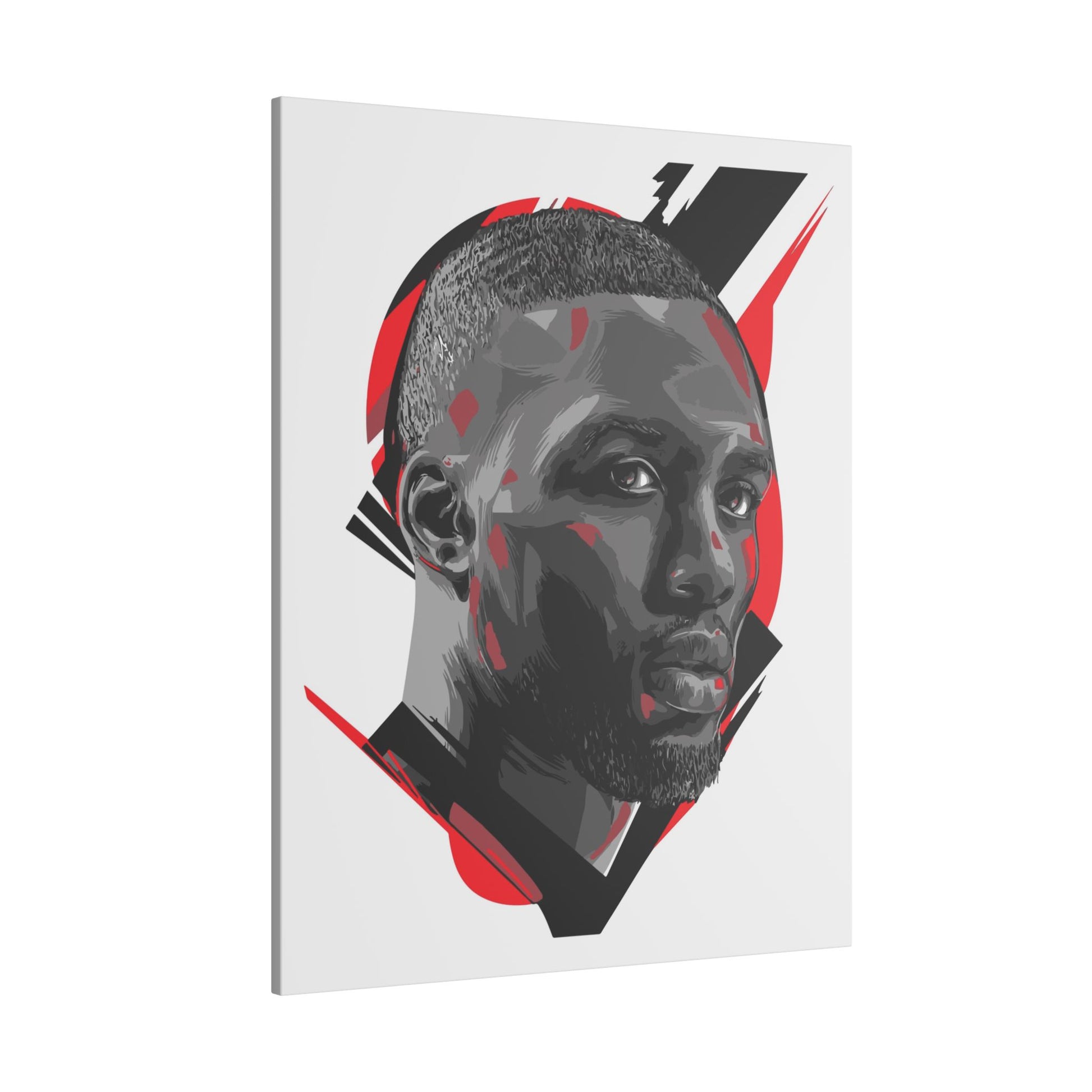 Damian Lillard Modern Abstract Wall Art Print - Matte Canvas Portrait Decor for Home & Office - CreativeRino