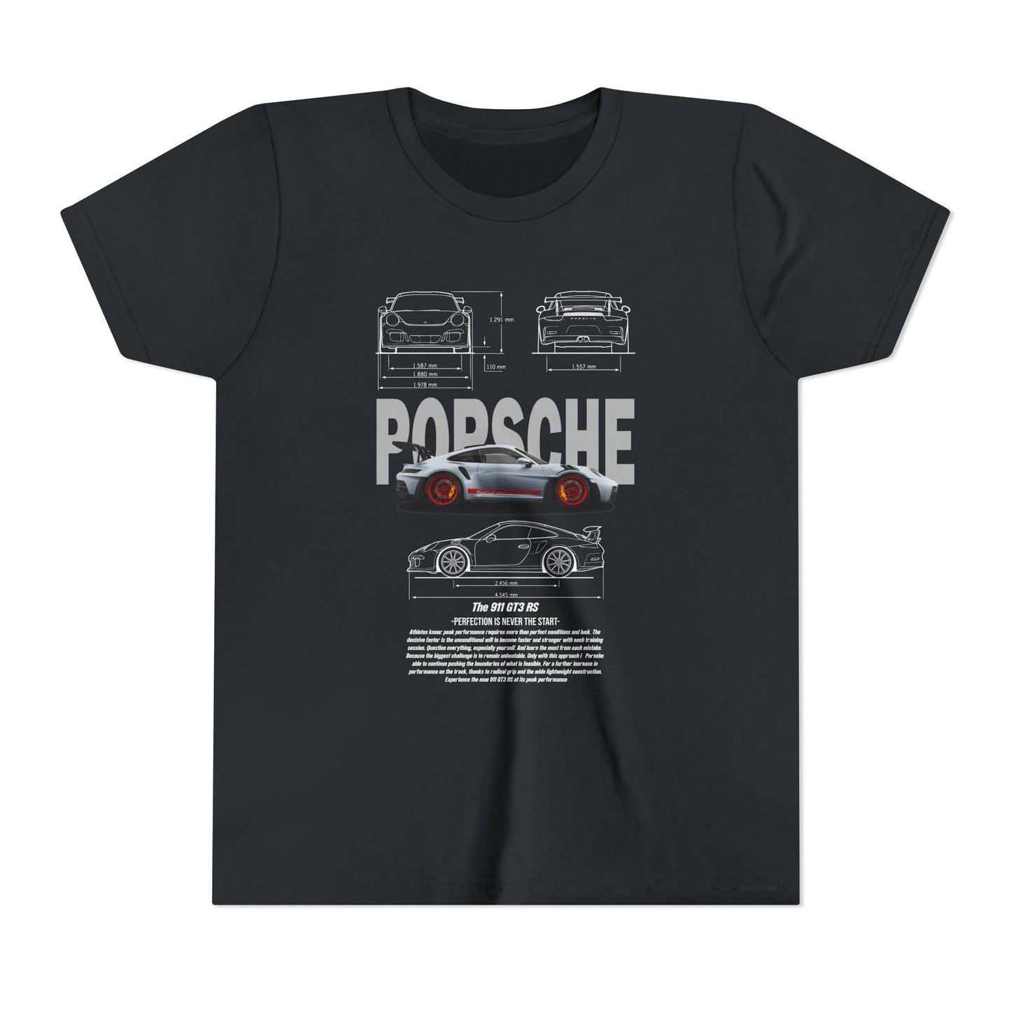Porsche Engineering Youth  Tee - Classic Car T-shirt Design - CreativeRino