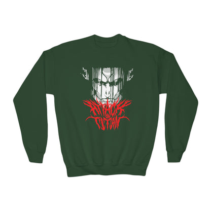 Anime Youth Crewneck Sweatshirt - Attack on Titan Graphic T-shirt - CreativeRino
