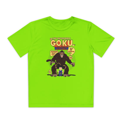 Youth Goku Graphic Tee - Fun Superhero Anime T-Shirt for Kids - CreativeRino