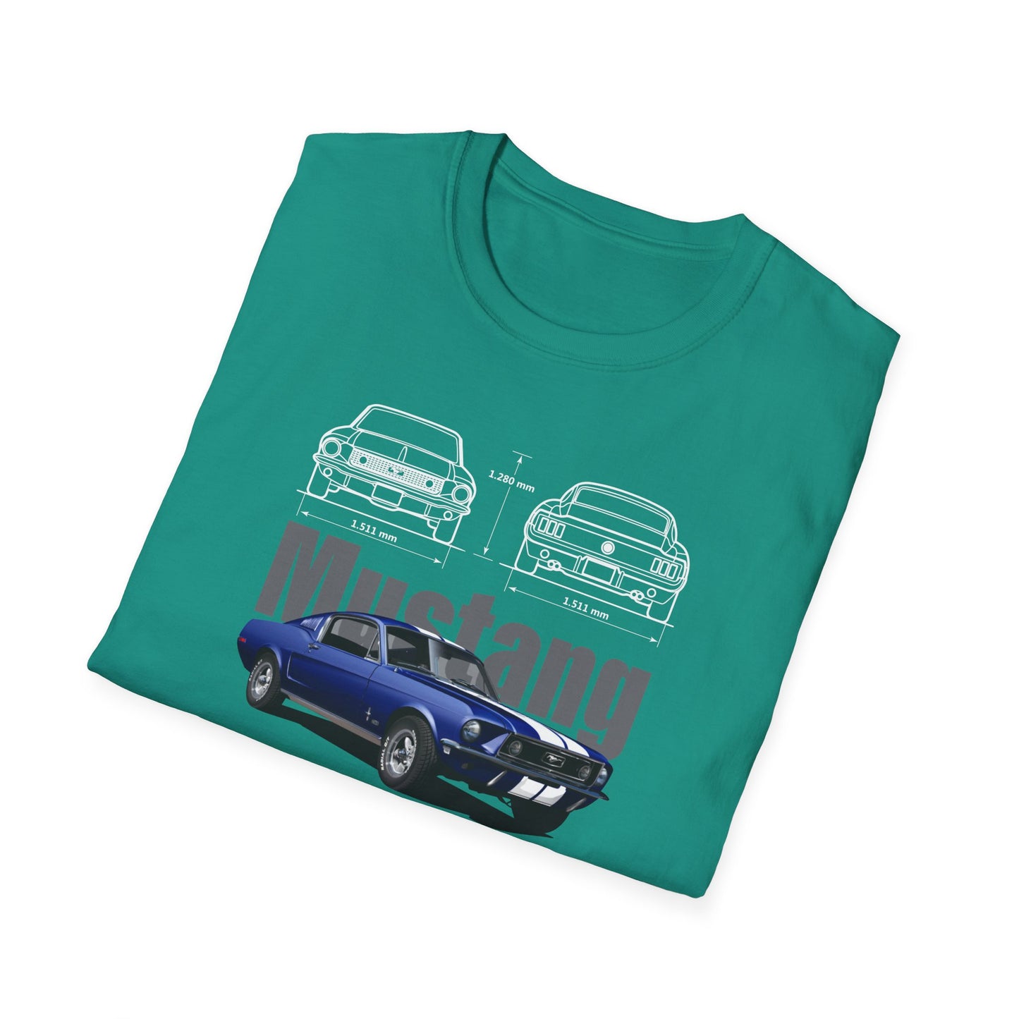 Ford Mustang Shelby GT350 Unisex Softstyle T-Shirt - Car Lovers Tee - CreativeRino