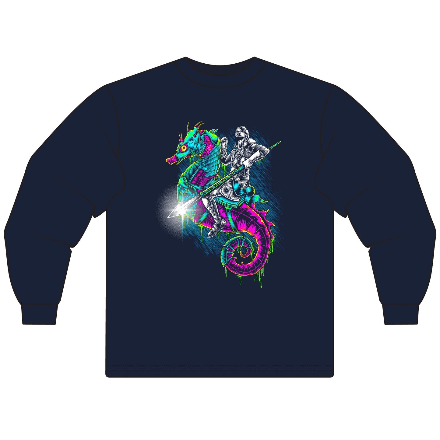 Caballo de mar Seahorses Rider Unisex Long Sleeve T-Shirt - CreativeRino