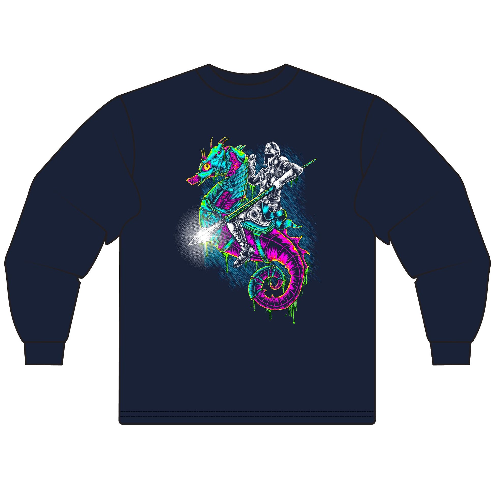 Caballo de mar Seahorses Rider Unisex Long Sleeve T-Shirt - CreativeRino