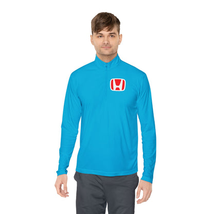 Honda Unisex Quarter-Zip Pullover with Logo - Stylish Comfort for Everyday Wear - CreativeRino