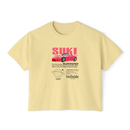 Honda S2000 Fast and Furious Women’s Boxy Tee - Vintage Car T-shirt Design - CreativeRino