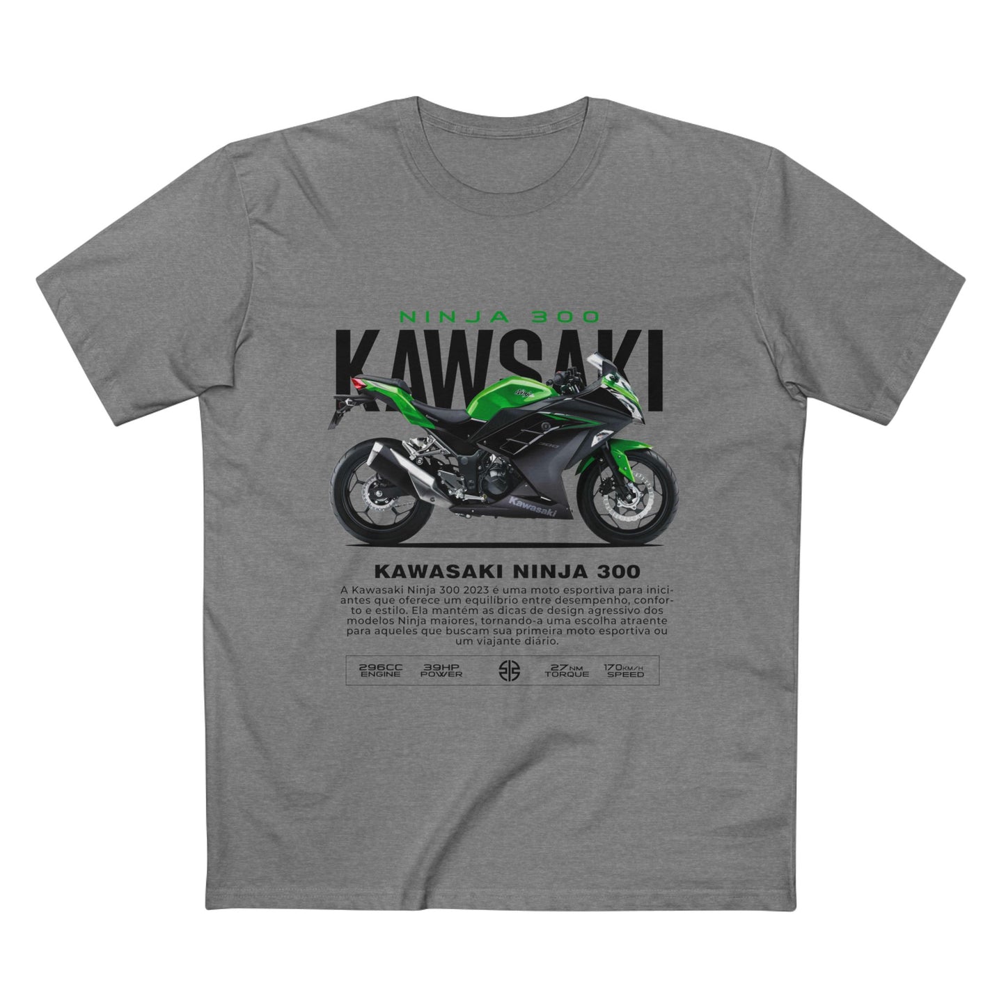 Kawasaki Ninja 300 Motorcycle Tee - Perfect T-shirt for Riders & Fans - CreativeRino