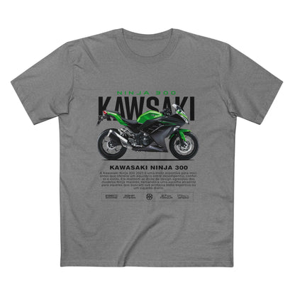 Kawasaki Ninja 300 Motorcycle Tee - Perfect T-shirt for Riders & Fans - CreativeRino
