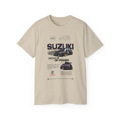 Suzuki Roar of Power Unisex Ultra Cotton Tee - Perfect T-shirt for Car Enthusiasts - CreativeRino