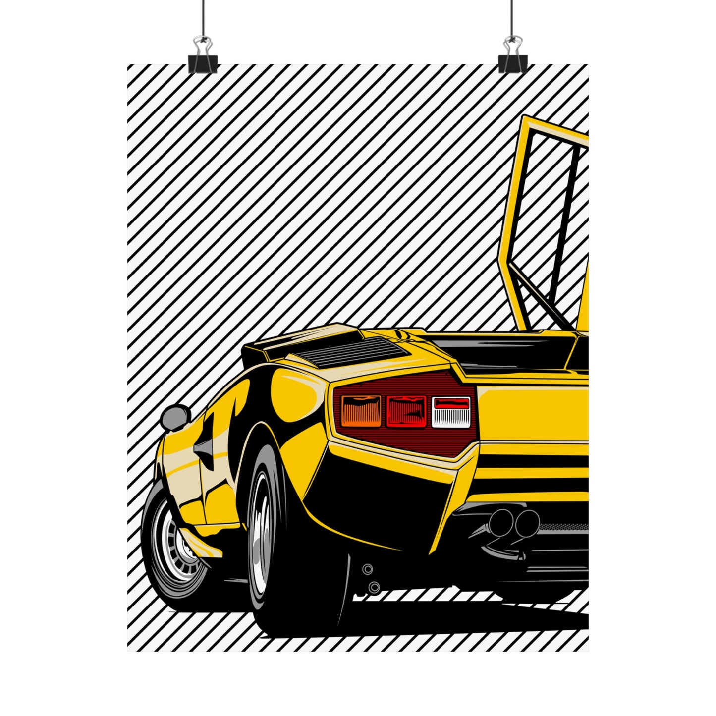 Lamborghini Car Matte Vertical Poster - Perfect Poster for Auto Enthusiasts - CreativeRino