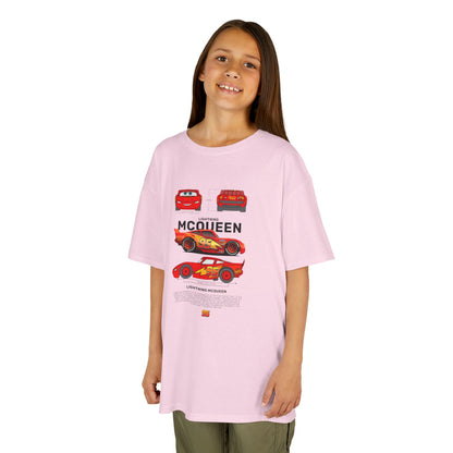 Lightning McQueen Kids Heavy Cotton Tee - Perfect T-shirt for Car Lovers and Birthday Gifts - CreativeRino