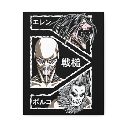 Anime-Inspired Stretched Canvas Art - Titans Collection - CreativeRino