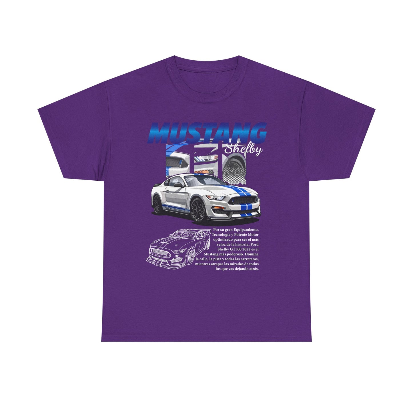 Mustang Shelby Graphic Tee – Perfect T-shirt for Car Enthusiasts - CreativeRino