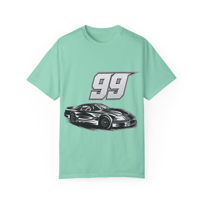 Racing Car Graphic Unisex Garment-Dyed T-shirt - CreativeRino