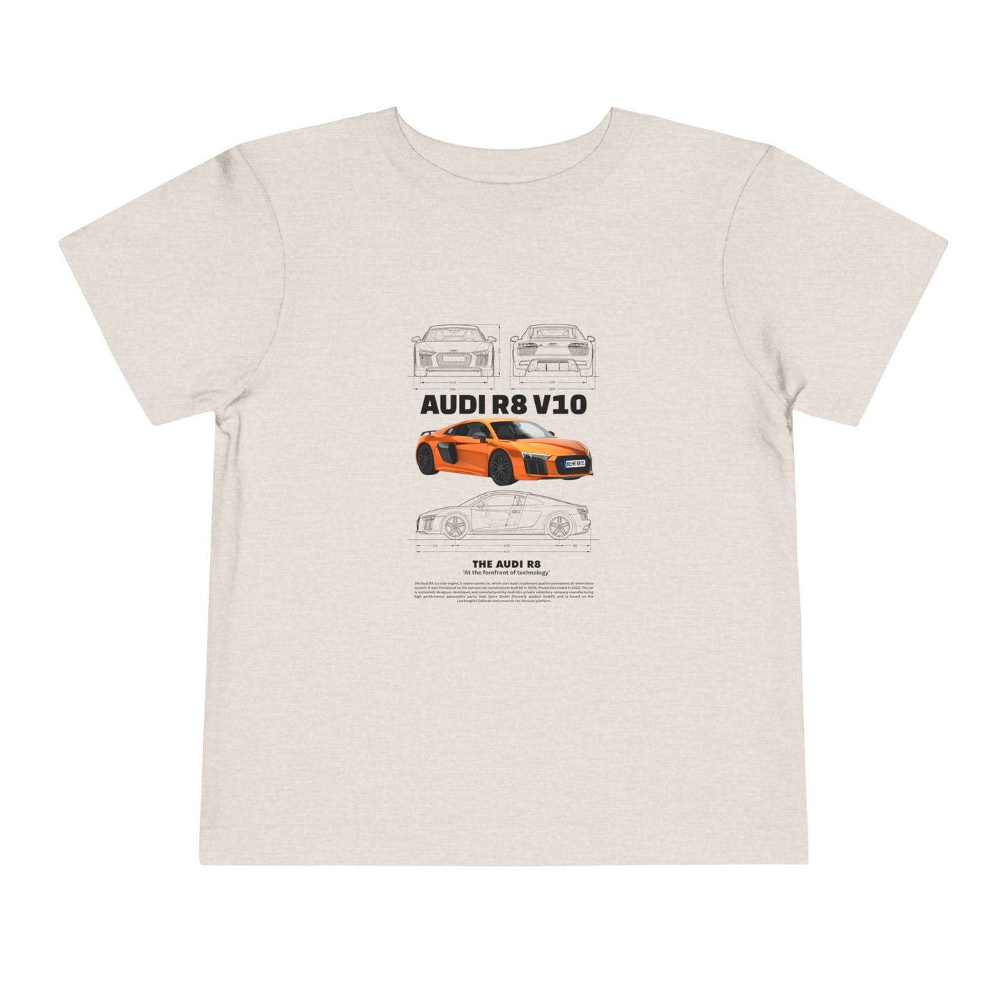 Audi R8 Car Lover Tee -  Graphic Short Sleeve Shirt | Car T-shirt - CreativeRino