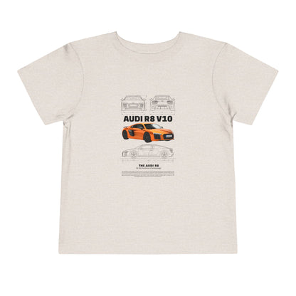 Audi R8 Car Lover Tee -  Graphic Short Sleeve Shirt | Car T-shirt - CreativeRino