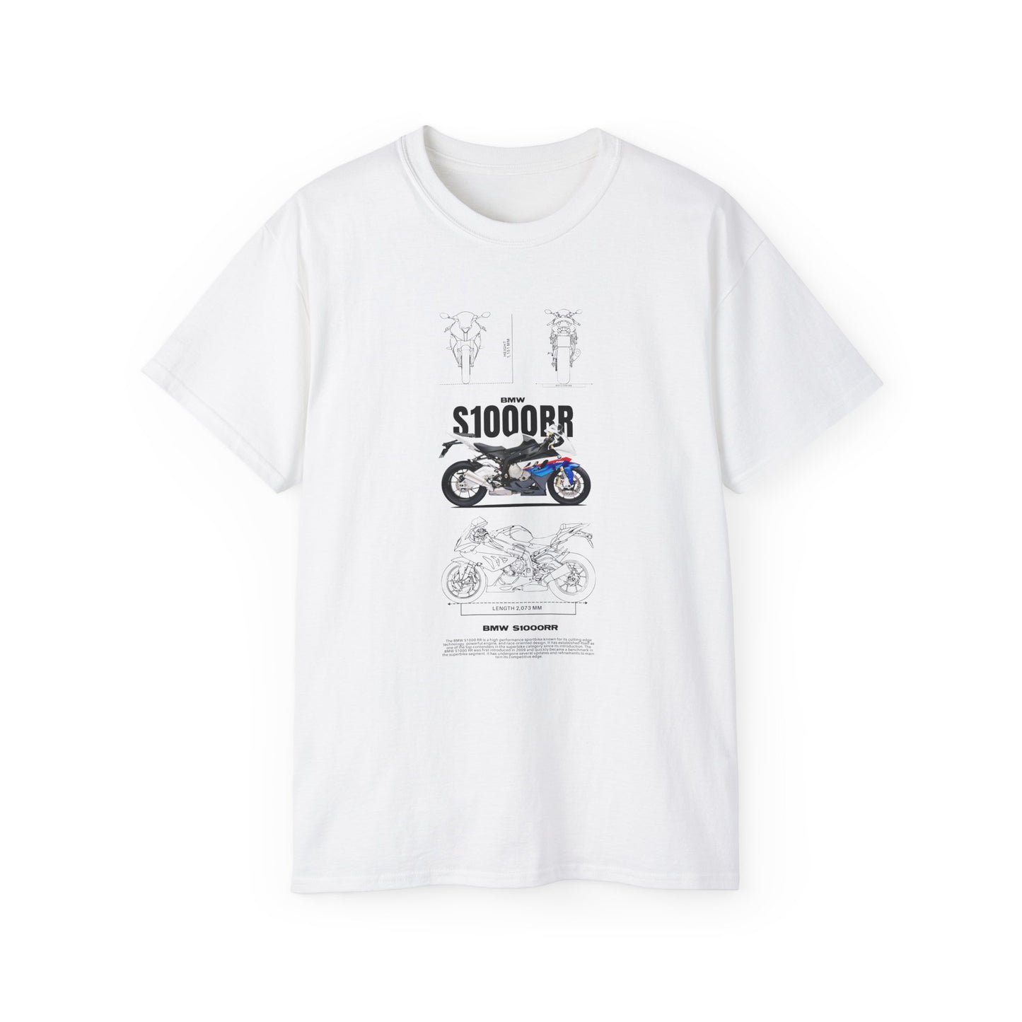 Motorcycle Enthusiast Graphic Tee - S1000RR Design for Riders T-shirt - CreativeRino