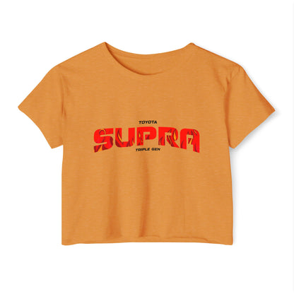 Toyota Supra Festival Crop Top - Stylish Summer Tee for Car Enthusiasts - CreativeRino